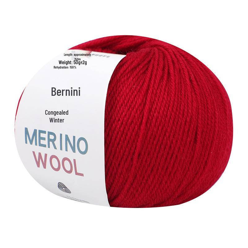 Merino Wool Yarn for DIY Knitting - Morandi Colors, Medium Thickness, Perfect for Hand-Knitted Hats.