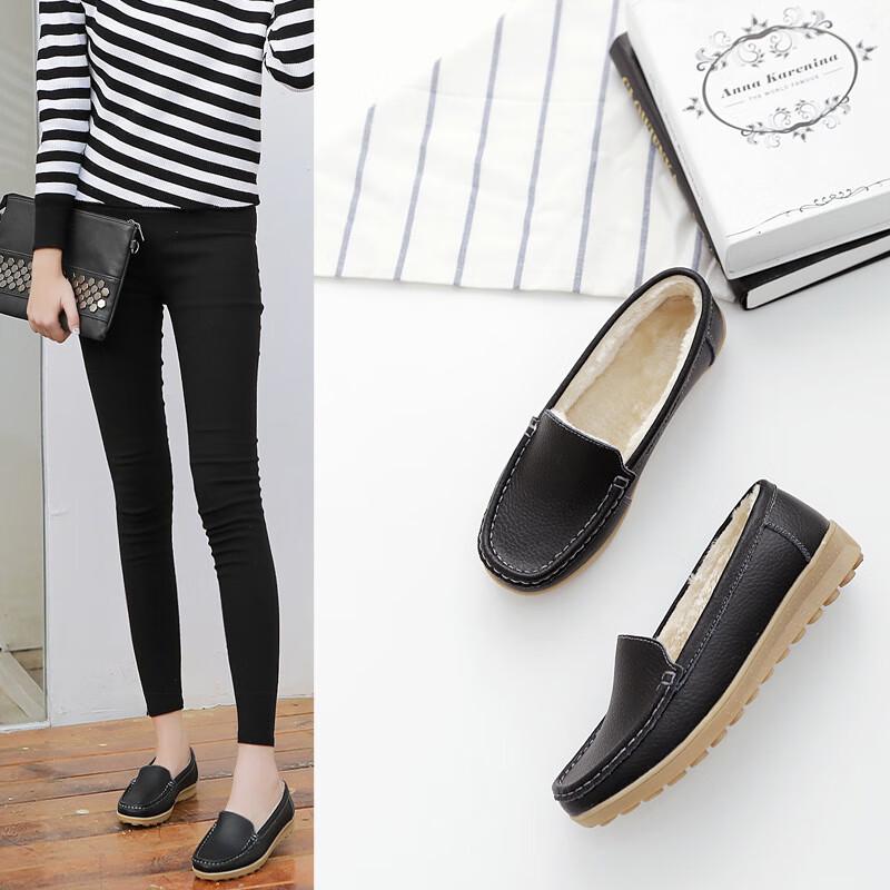 Женские зимние теплые лоферы на плоской подошве с флисовой подкладкой 35 3890₽