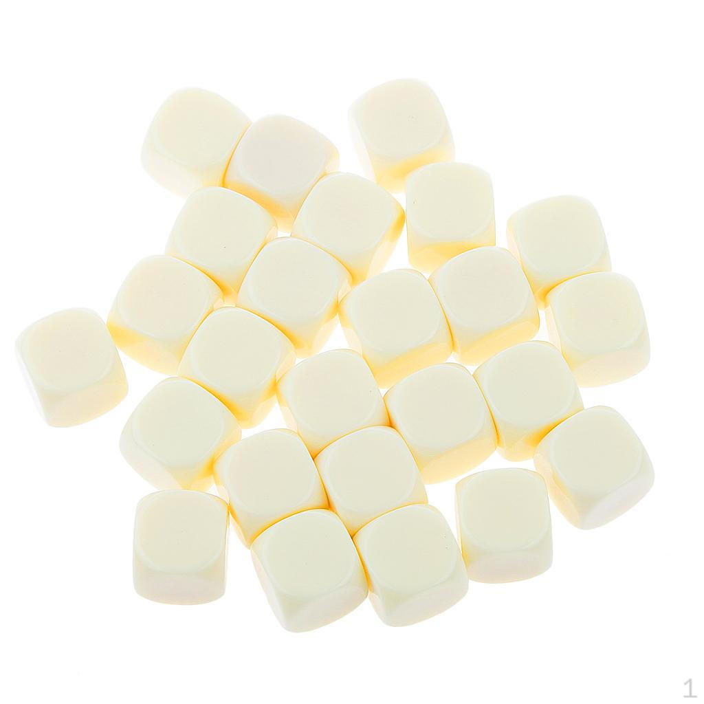 25 Count D6 Six-Sided Dice for Educational Activities