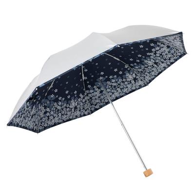 Faltbarer Sonnenschirm für sonnige und regnerische Tage, UV- und Hitzeschutz, leicht, Damen, Sonnenschutz. <Kühlender Regenschirm>