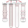 Silicone Strap for Garmin Swim 2 Watch Band for Garmin Forerunner 45 45s Replace Band Bracelet Two Tone Belt, Metal Connectors