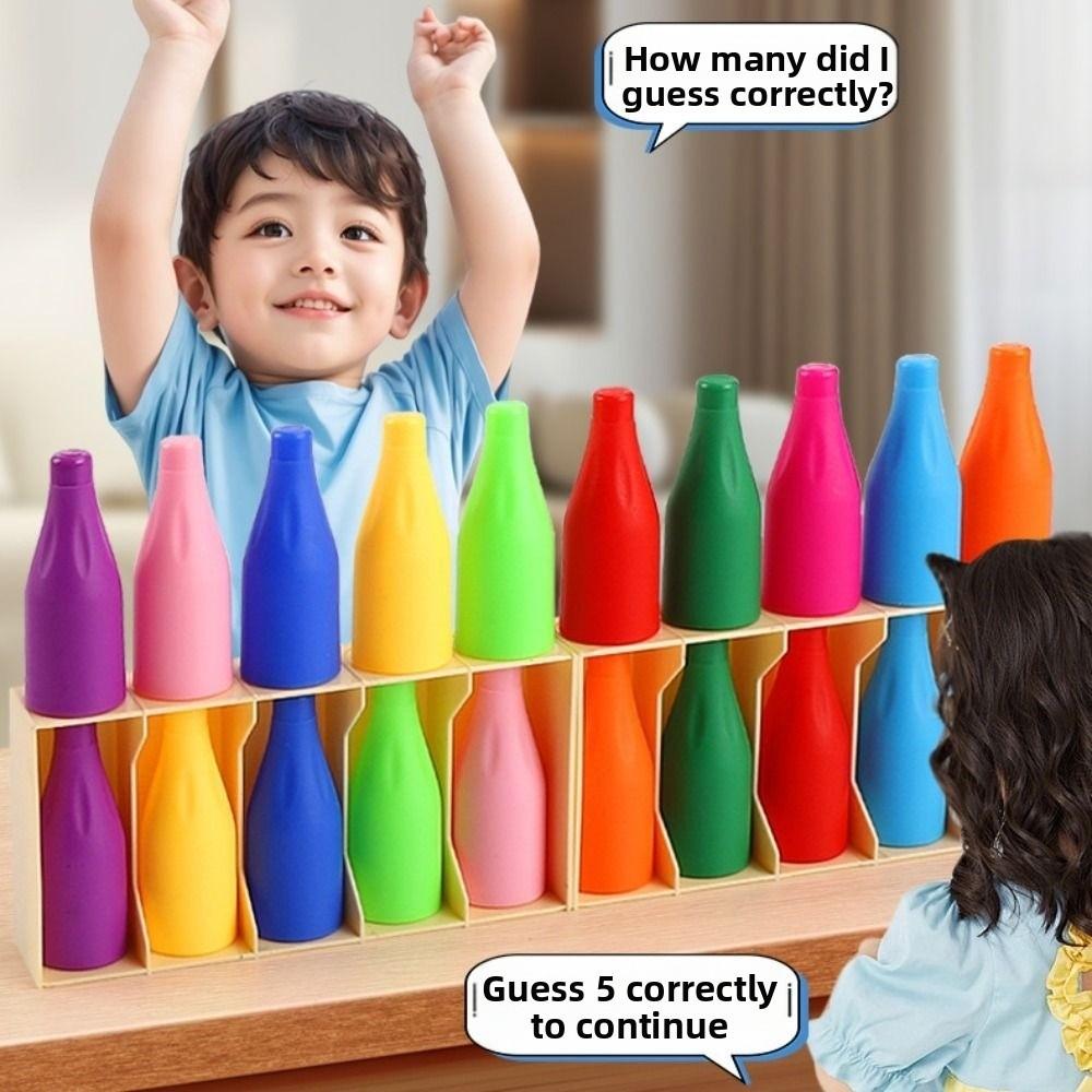 2Set Interactive Bottle Matching Game Creative Color Matching Sensory Game  Boys Girls
