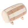 1Pc Wooden Money Box Piggy Bank Money Box Savings Wine Barrel Wood Piggy Bank