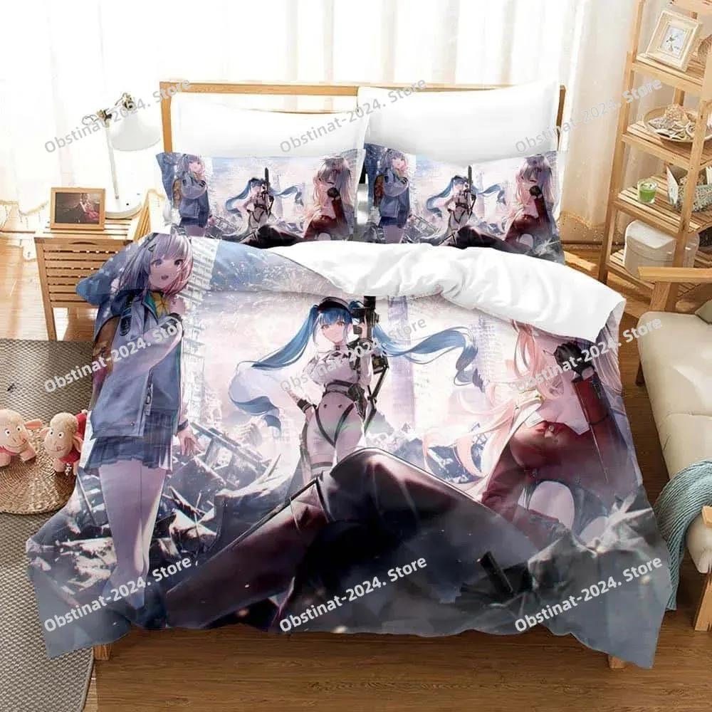 Comforter Game Goddess Of Victory Nikke Bedding Set Single Twin Full Queen King Size Bed Set Adult Kid Bedroom S 3D Anime