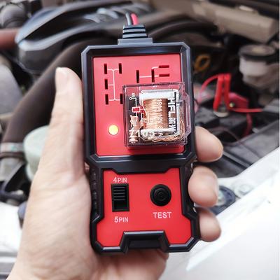 Tester Releu Auto 12V - Instrument de Testare Auto Durabil cu Clips Baterie pentru Relee cu 4 și 5 Pini, Auto