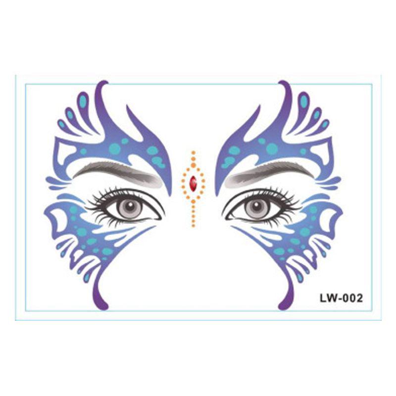 Waterproof Halloween Face & Body Temporary Tattoo Stickers for Makeup & Decoration