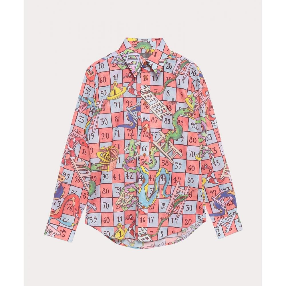 

Vivienne Westwood Japan SNAKES AND LADDERS Классическая рубашка 2490067261 Красный