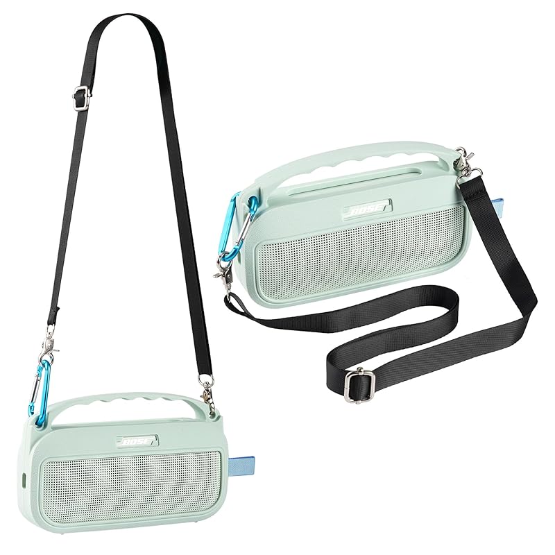 

Houdsuem Bose SoundLink Flex Portable Speaker Silicone case for (2nd generation) cover bluetooth speaker protective cover With shoulder strap