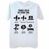 Novelty Things I Do In My Spare Time Powerlifting T Shirts Cotton Streetwear Birthday Gifts Summer Style T-shirt Mens Clothing