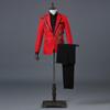 Elegant Appliqued Males Suits Slim Fit 2 Piece Formal Tuxedo Suits Blazer Pants with Bow Tie for Wedding Prom