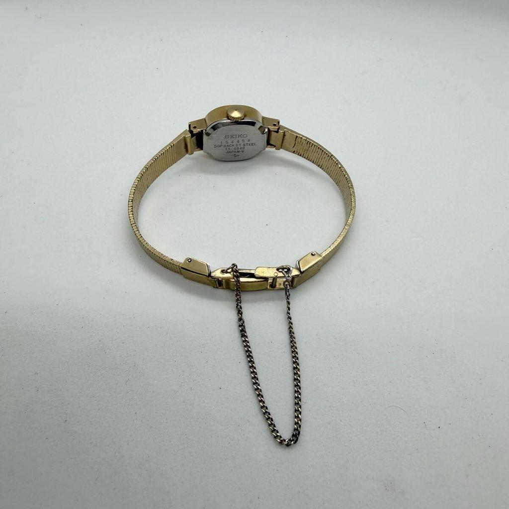 Used SEIKO Ladies Watch, Manual Wind, 21 Jewels, Gold Color, Vintage Seiko, Antique, Working Condition