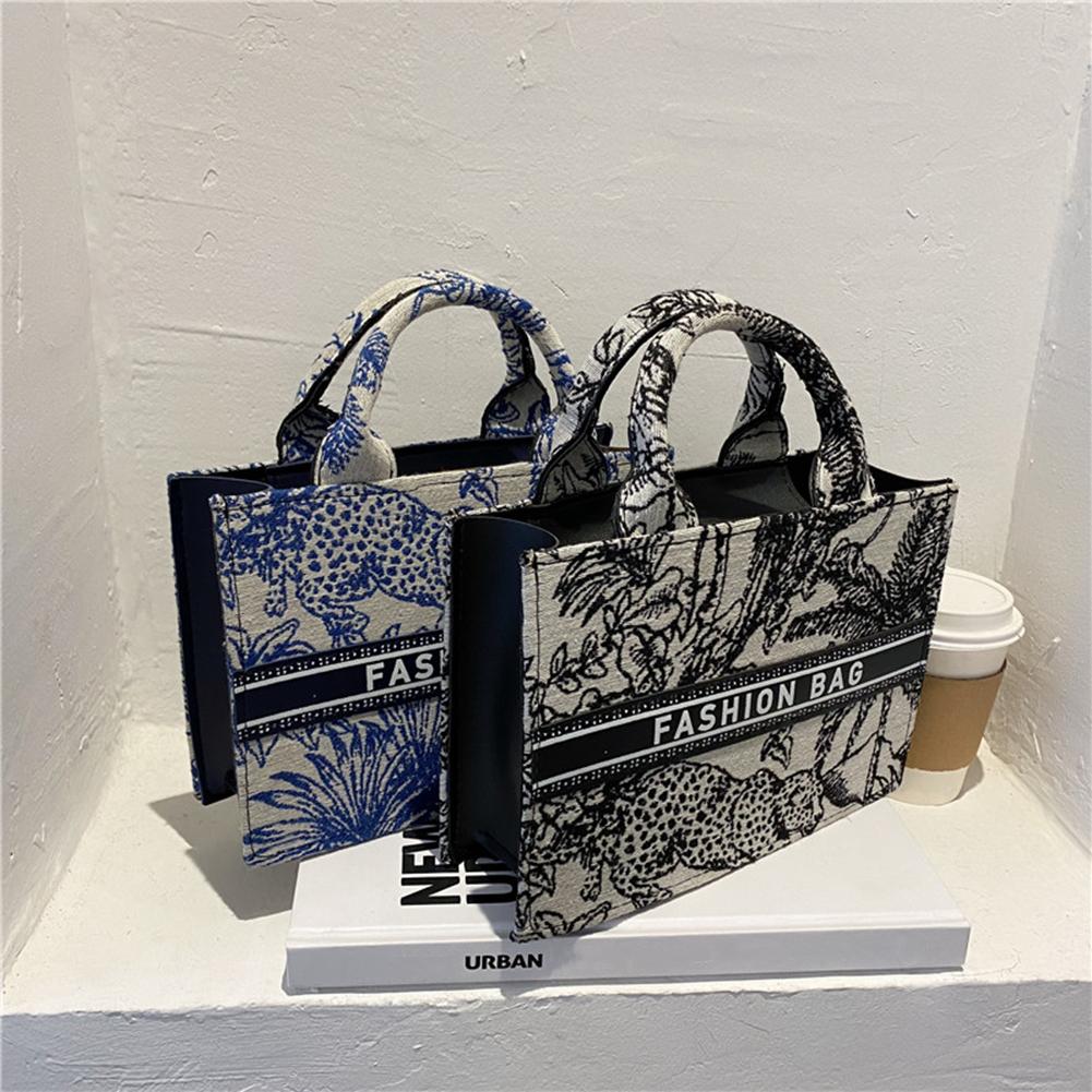 Damenhandtasche und Rucksack, modische Damen-Leinwanddruck-Einkaufstasche mit oberem Griff, weiblich, lässiger Druck, kreatives Design, Handtaschen mit großer Kapazität