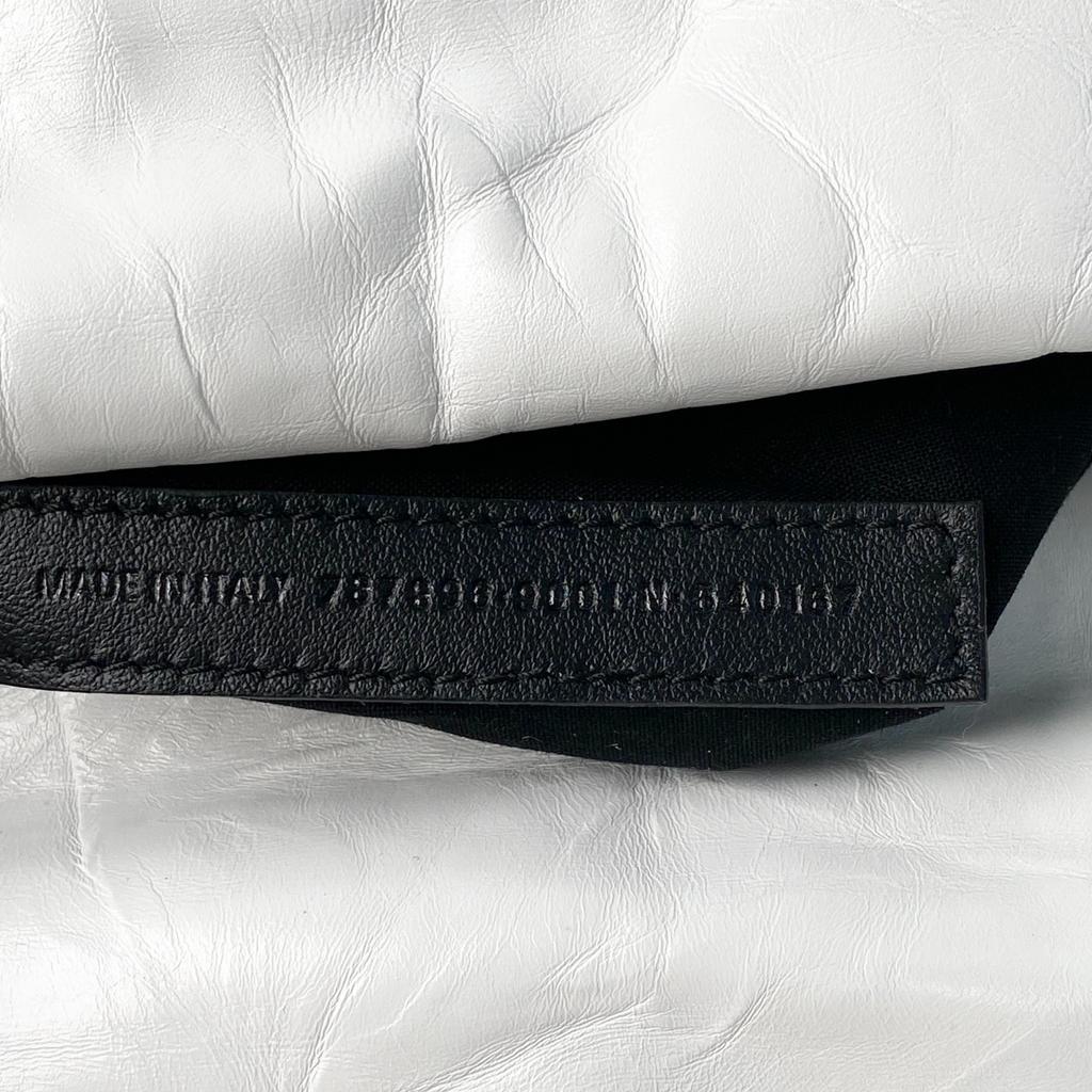 Gebrauchte BALENCIAGA Handtasche weiß/Silber Gummi Damen