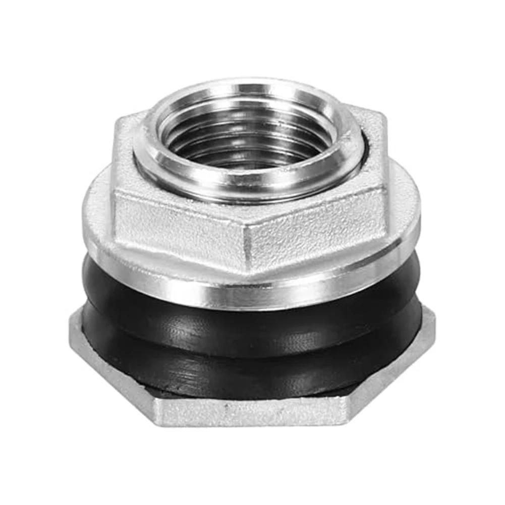 

1pc Garden Water Tank Connector 1/2 Garden Hose Threaded Bulkhead Water Connector For Water Towers Rain Bucket Water Systems China Mainland