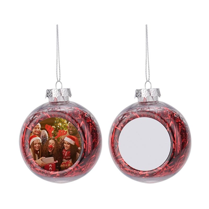 Unique Sublimation Blank Christmas Ball Ornament Decor Hanging Pendant Decorations for Home and Holiday Party Supplies