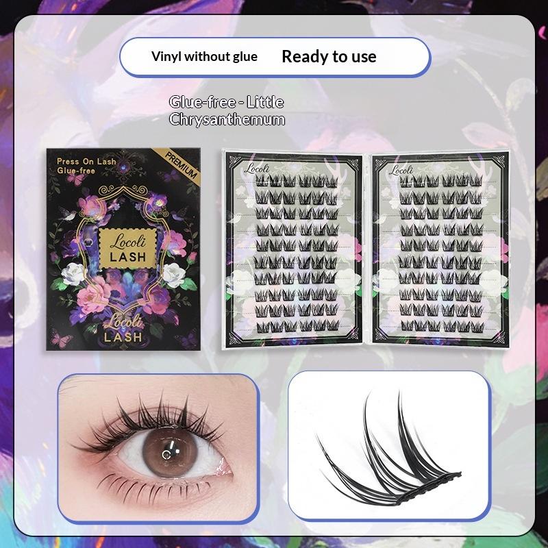 120/200/240 Clusters Glue Free Cluster Eyelashes Natural Fluffy Perfect For Daily Makeup Party Wedding Travel