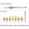 TS100 TS101 Soldering Iron Tips, Brass Material with M2 M2.5 M3 M4 M5 M6 M7 M8 Threads, Excellent Heat Conduction, Embedding, for TS100/101 Soldering