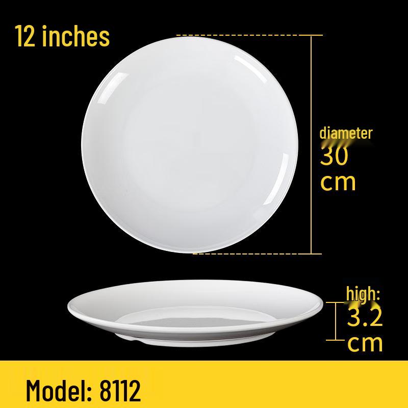 

Shengjia Melamine Chinese Style Fan-Shaped Dinner Plate