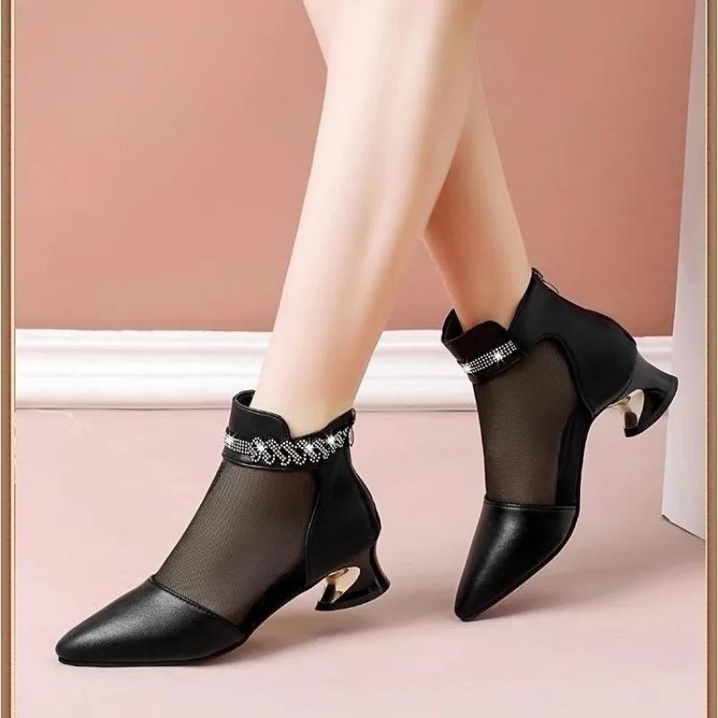 Fashion Luxury Breathable Pointed Toe Sandals for Women 2025 Anti Slip Hot Cheap Liquidation Summer Casual Woman Shoes On Sale Wholesale