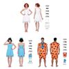 Flintstoneovci Betty Barney Fred Wilma Cosplay Kostýmová Súprava Z Polyesterovej Látky Na Halloweenovú Párty A Tematické Podujatia