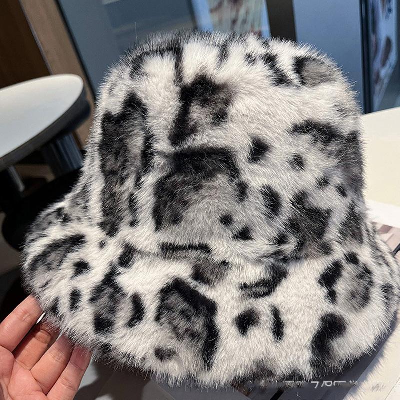 Женская зимняя/осенняя теплая шапка-ведро из искусственного меха в монгольском стиле, плюшевая рыбацкая кепка, ветрозащитная, морозостойкая, с защитой ушей, модная шляпа-бассейн One Size