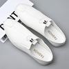 Fashion Designer New Slip-on Solid Color Men's Loafers Spring Autumn Flat Soft Leather Male Dress Shoes Casual Man Leather Shoes