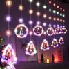 3M 100 LED 8 Modes Christmas Holiday LED Fairy String Star Curtain Lights Indoor