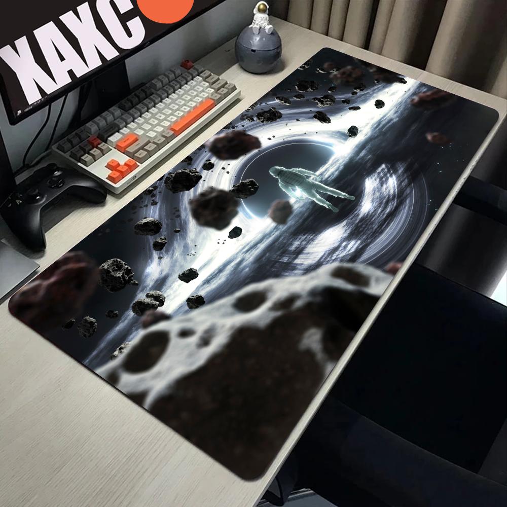 HYBXAXC Computer Gaming Accessories Keyboard Pad Laptop Space Galaxy Gamer Extended Desk Mat Office PC New Mousepad Rug Carpet