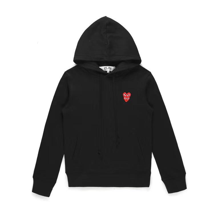 Chuan Jiu 2024 A/W Heart Hoodie: Unisex Stand Collar Zipper Pullover with Drawstring Hood