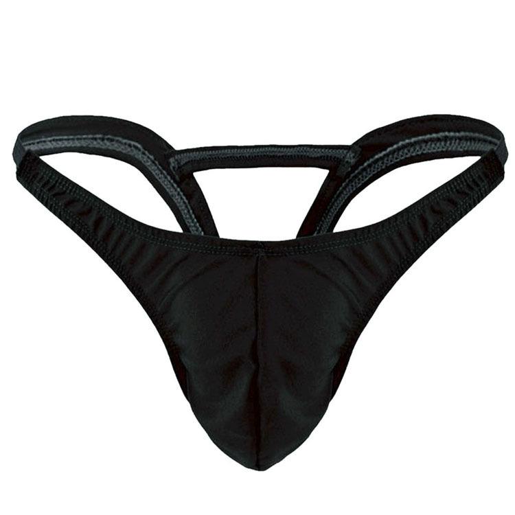 Men's Sexy Low-Rise T-Back Thong with U-Convex Design for Seductive Style
