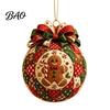 Seasonal Hanging Ornaments for Holidays 2D Flat Acrylic Christmas Ornaments, Decorative Holiday Tree Decorations Lightweight Decor Festivals