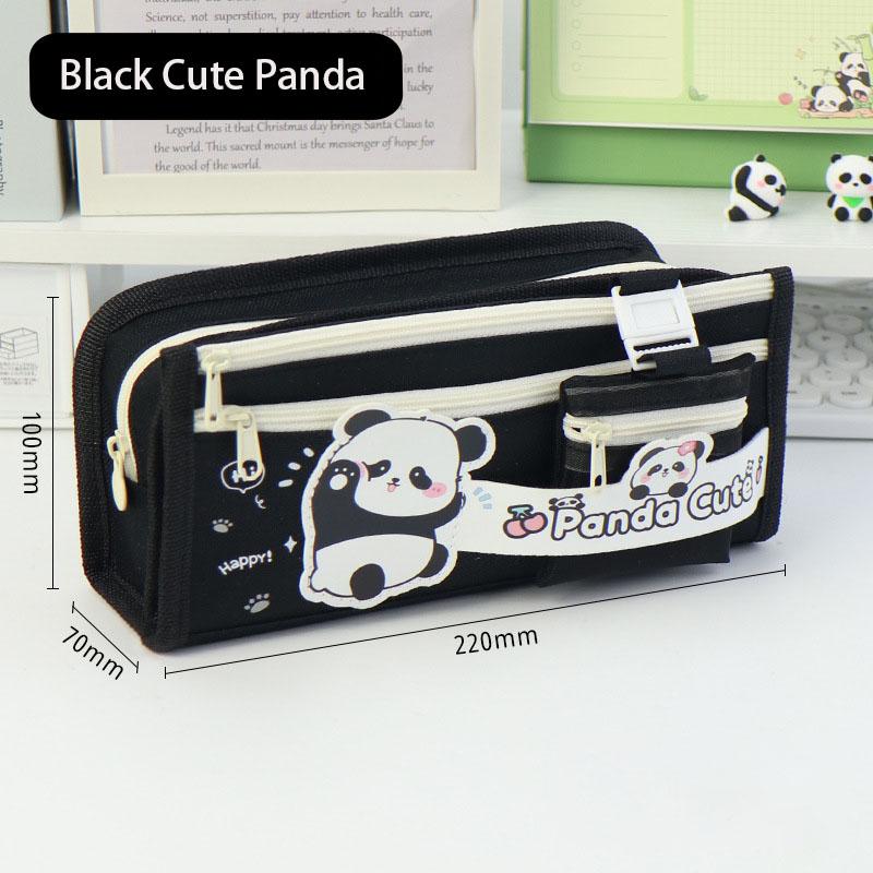 Милый пенал с пандой Estuches Escolares Пеналы Piornik Школьные принадлежности Большая вместимость Trousse Пенал