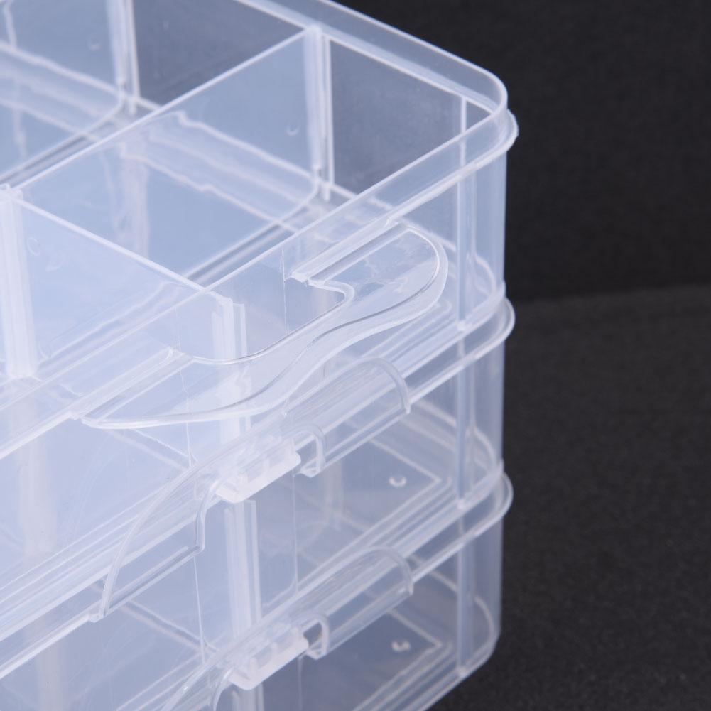 Scatola Contenitore Trasparente in Plastica per Perline da Gioielleria per Artigiani e Organizzatori