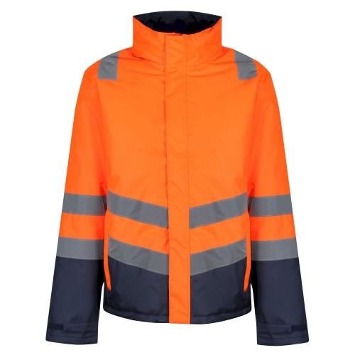 Snickers AllroundWork Hi-Vis Wasserdichte Shell Arbeitsjacke Kl. 3 343 HV-Gelb-Navy Ab 189,99
