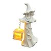 Witches Lamp Gothics Decors,Witches Table Lamp with LED Lantern,Unique Night Lights for Bedroom Desk Halloween Home Decors