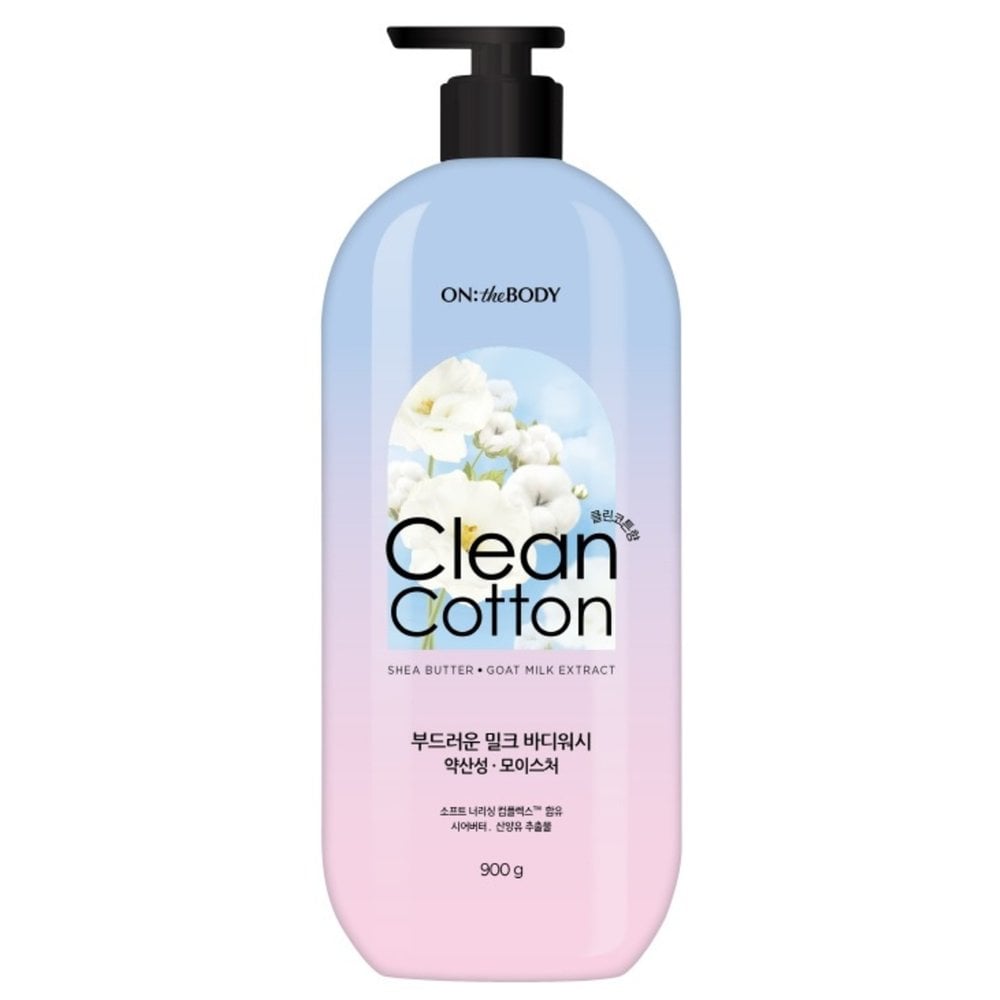 ON THE BODY Gel Douche Parfumé 900g (Coton Propre)