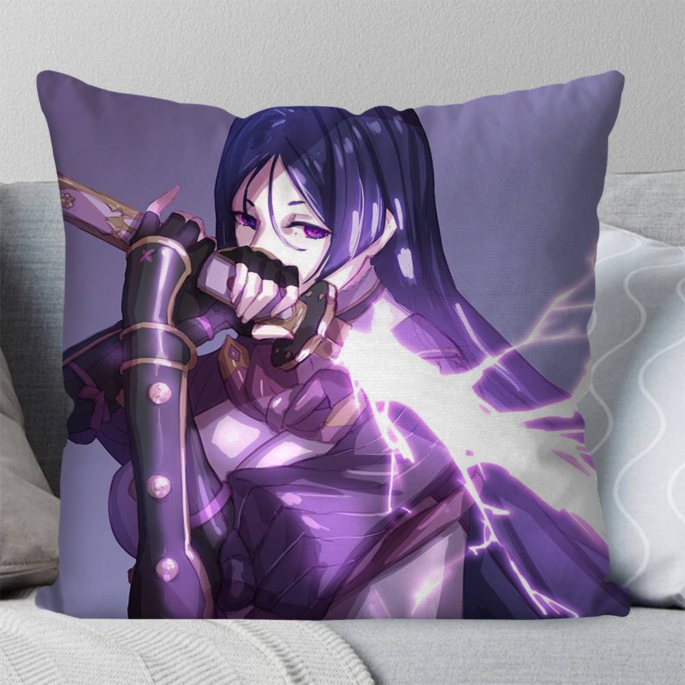 Minamoto No Raikou Anime Fate Grand Order Pillow Case Fashion Square Pillowcase Bedroom Sofa Room Ins Decoration Leisure
