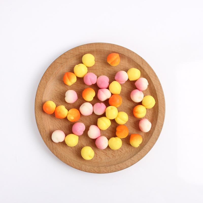 TPR Soft Rubber Simulation Grape & Corn Stress Relief Toy - Mini Fruit Squeeze Model