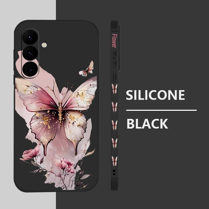 Butterfly Lanyard Case For Samsung Galaxy S24 S25 Ultra S23 S22 Ultra S21 S20 FE A14 A34 A15 A35 A52 A53 A54 A55 5G A16 A36 A56 Cover