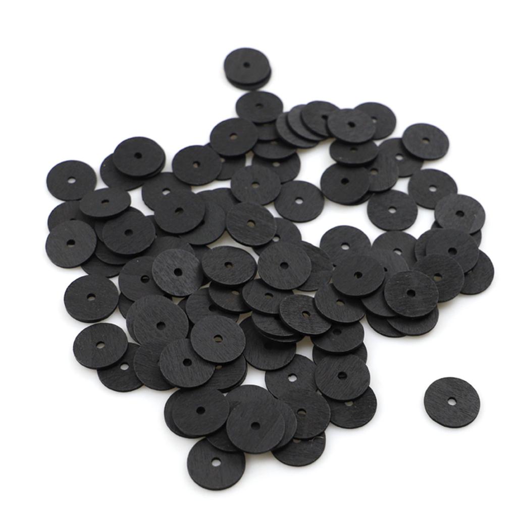 50 Pieces Snowman Wooden Buttons for DIY Craft Garland Decoration Wooden Beads Garland Making Winter Christmas Party