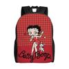 B-Betty Boops Pattern Cool Backpack with Pocket High School Hiking Travel Daypack for Men Women Laptop Computer Canvas Bags