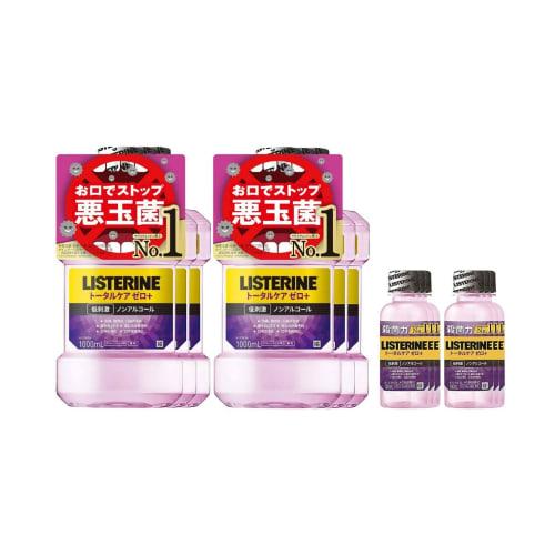

LISTERINE (Listerine) [Bulk Purchase] Medicated Total Care Zero Plus Mouthwash, Non-Alcoholic, Clean Mint Flavor, and Other Sets