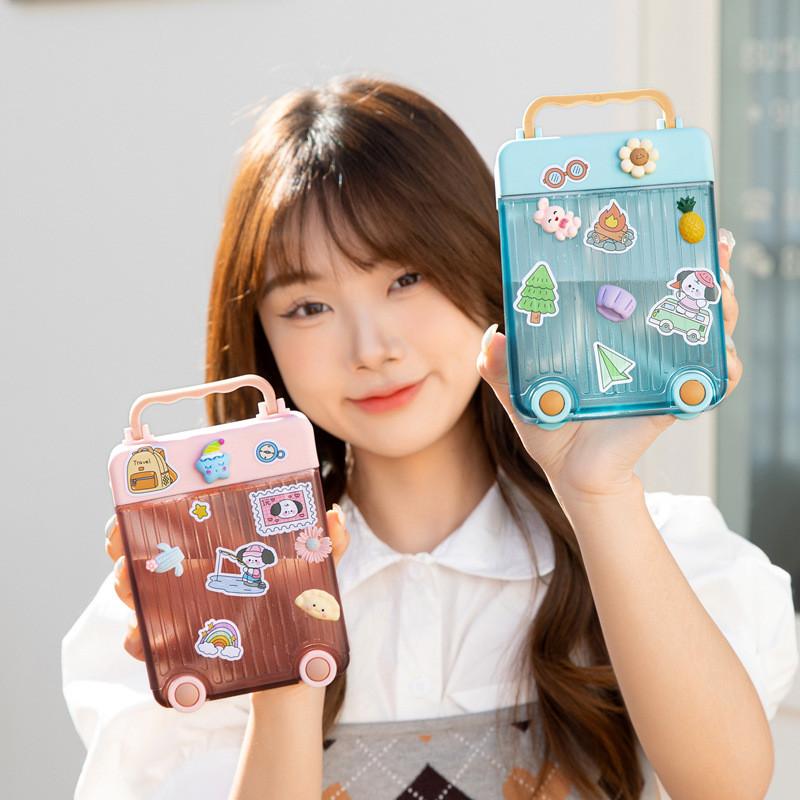 Cute Student Silicone Straw Plastic Water Cup With Sealant For Office And Outdoor Use