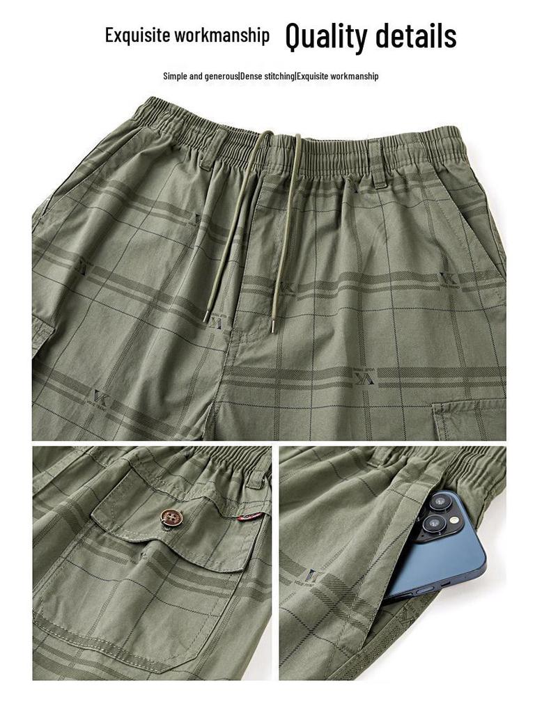 Men's Trendy Casual Summer Shorts - Loose, Lightweight, Seven-Part Pants for All Ages