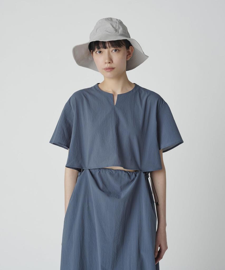 Breathable Quick Dry Dress Tops Dress Short Sleeve BLUE 2 [Snow Peak] SH-25SW001 One-piece Women's
