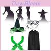 Adult Halloween Witch Hat Costume Set With Gloves For Party Dress Up