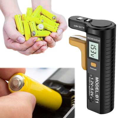 LCD Digital Battery Tester Battery Level Detector Volt Measure Battery Checker For C D N AA AAA 9V 1.5V/3V Button Cell Batteries