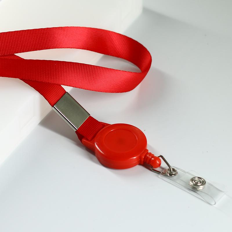 Retractable Work Permit Hanging Rope Stretchable Long Lanyard Office ID Card Holder Porta Credenciales Carte Infirmière