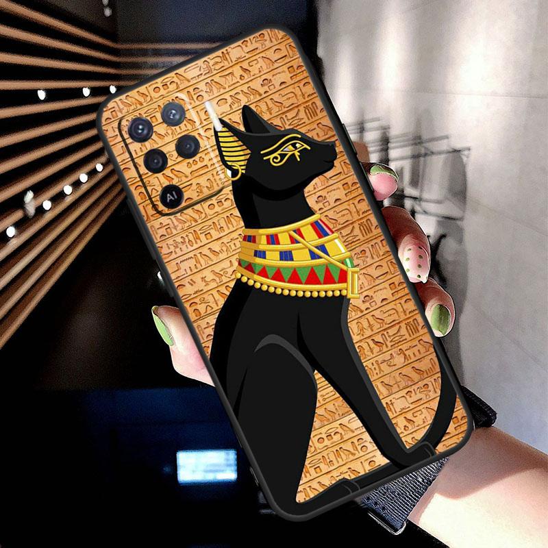 Egypt Nefertiti Anubis Ankh Case For Oppo A78 A98 A18 A38 A58 A60 A80 A40 A77 A57 A17 A74 A54 A94 A96 A76 A16 A15 A5 Pro