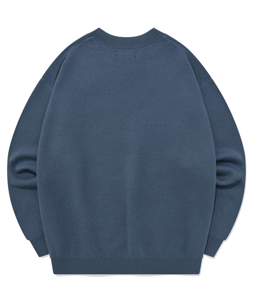 SAINTPAIN Sp Jacquard American Knit Sweater - Blue